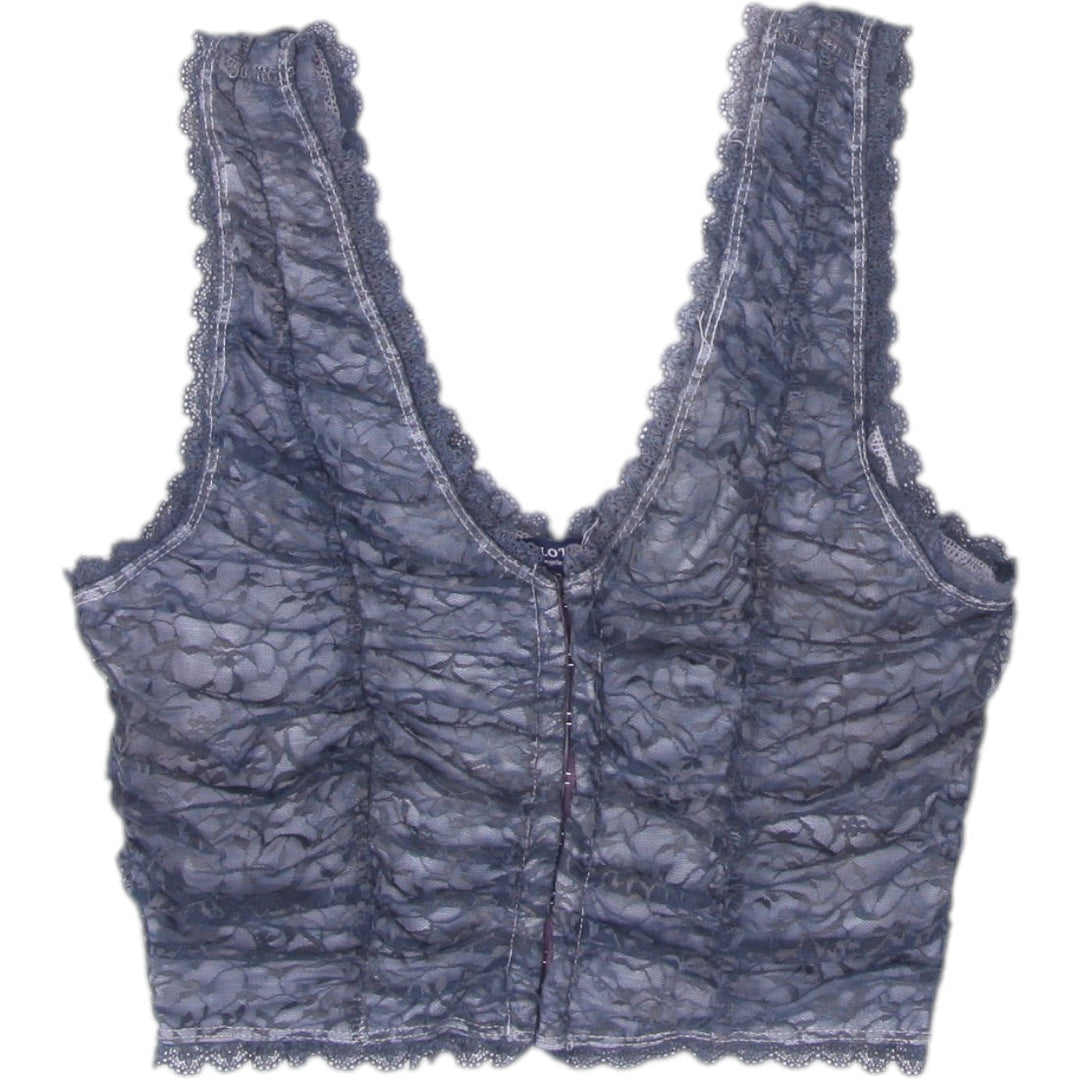 Y2K Ladies Lace Bralette V-Neck Top Size S
