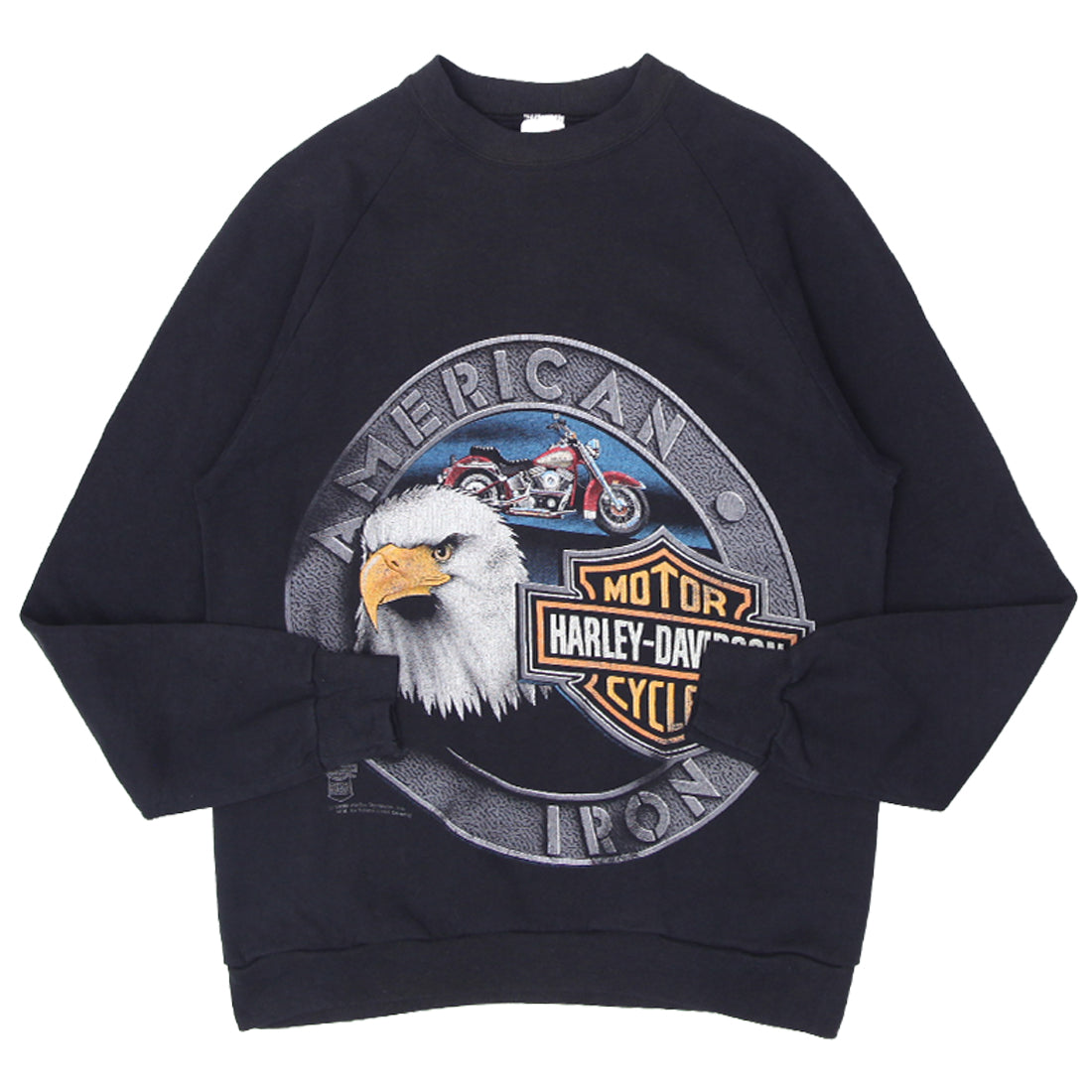 Harley-Davidson Sweat Shirt スウェットJerzees Shop Vintage 1989 Harley Davidson American Iron Sweatshirt