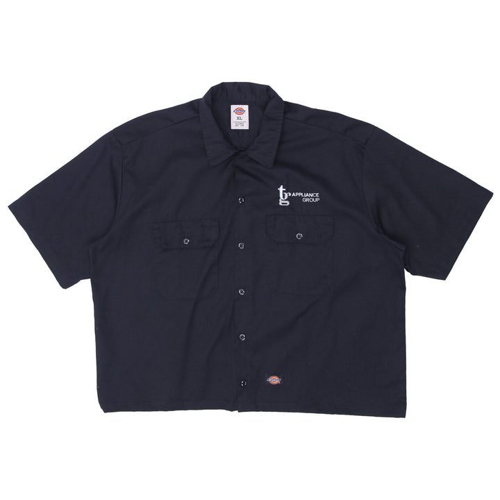 Mens Dickies Customized Crop Work Shirt Black - Fashion Rerun Vintage Migration_Shirt