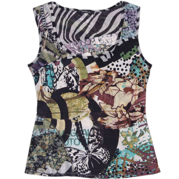 Y2K Ladies Garella Tank Top Multi Color Graphic Print