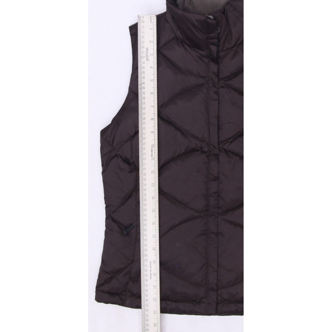 Ladies The North Face 550 Puffer Vest Brown Quilted Sleeveless Warm S