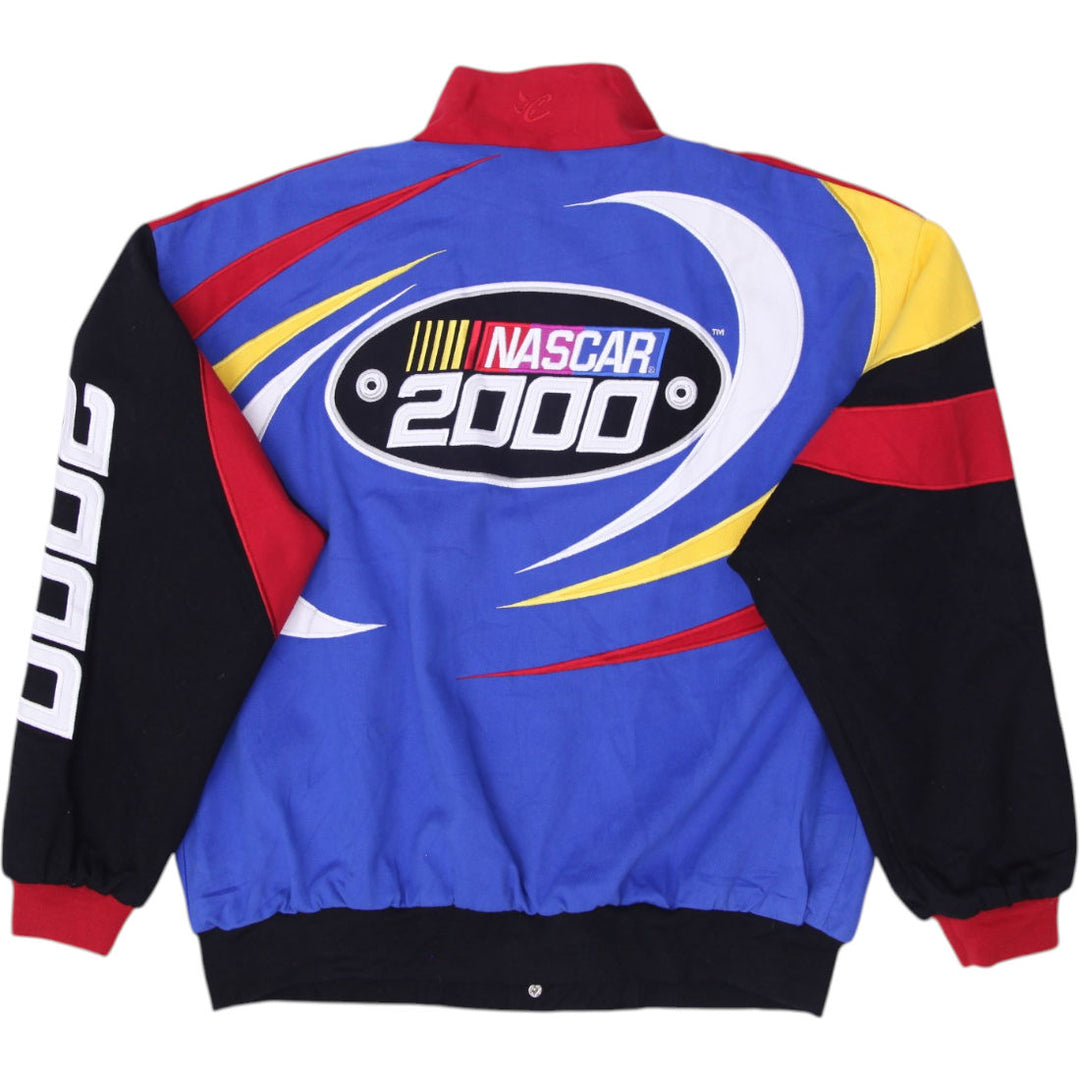 Mens Chase Authentics NASCAR 2000 Jacket Blue Multi Color Racing Graphic Size L | Migration_Jackets - Side Vi | Fashion Rerun