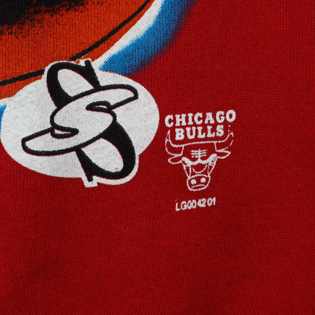 Vintage 90s Logo 7 Chicago Bulls NBA Basketball Crewneck Sweatshirt