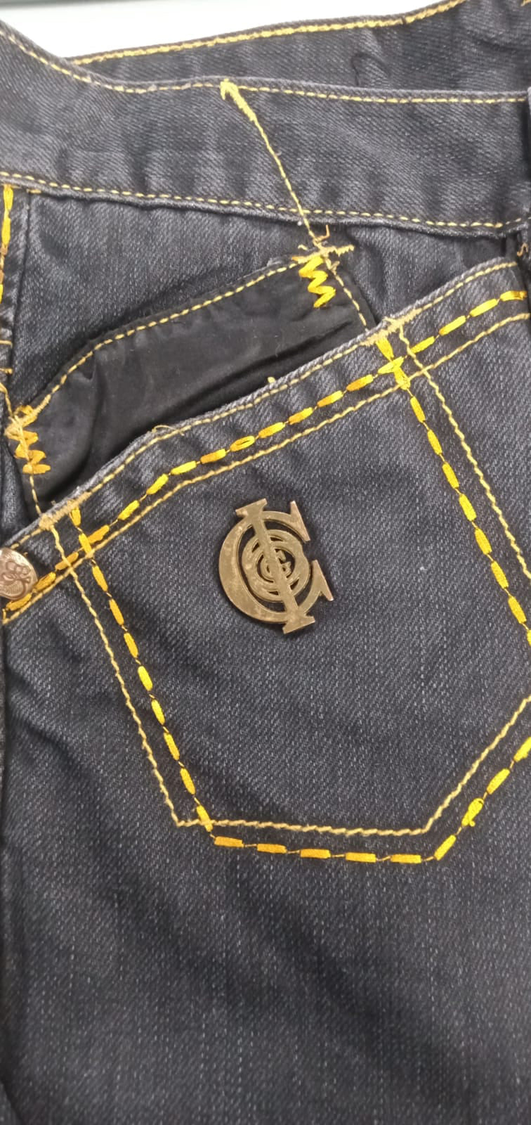 Vintage Coogi Black Washed Denim Jorts/Shorts