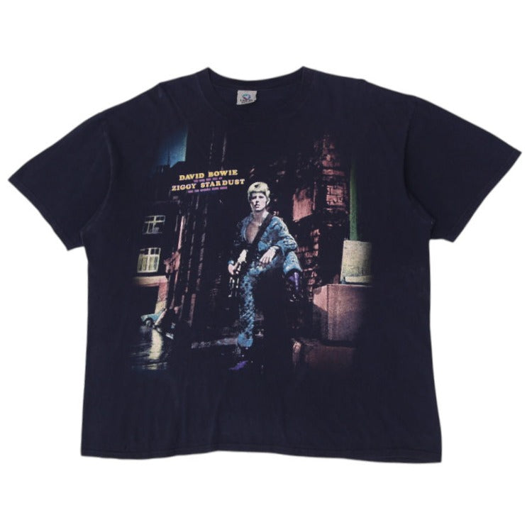 Vintage 2005 David Bowie The Rise Fall Of Ziggy Stardust Black Liquid Blue 2X | Migration_T-Shirts | Fashion Rerun