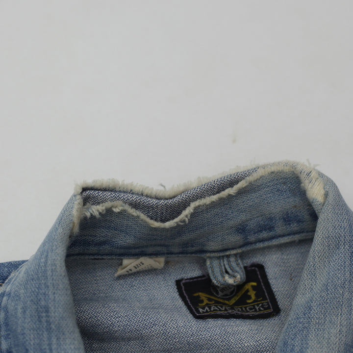 Vintage Maverick Denim Trucker Jacket Distressed - Fashion Rerun Vintage Migration_Jacket
