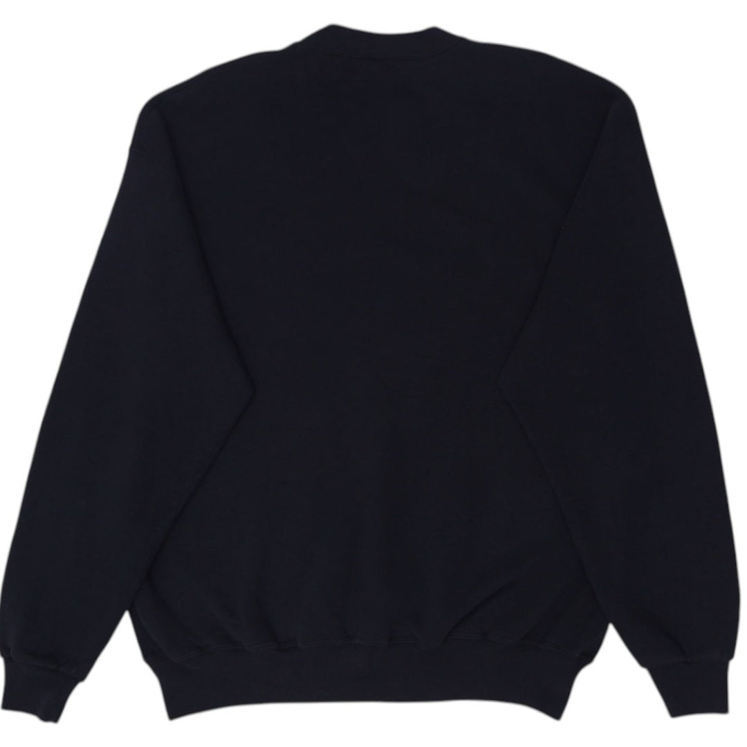 Vintage Russell Athletic Sweatshirt Black Crew Neck Size XL | Migration_Sweatshirts - Side View | Fashion Rerun