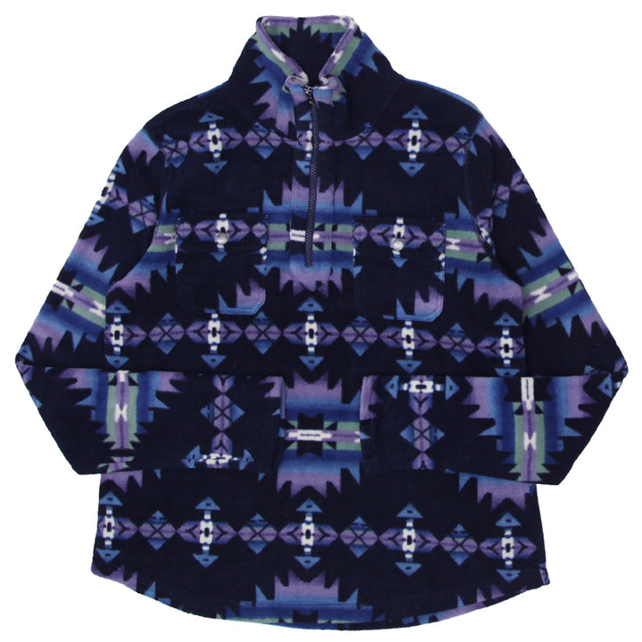 Mens Chaps  Quarter Zip Patterned Fleece Pullover - Fashion Rerun Vintage Migration_Sweaters