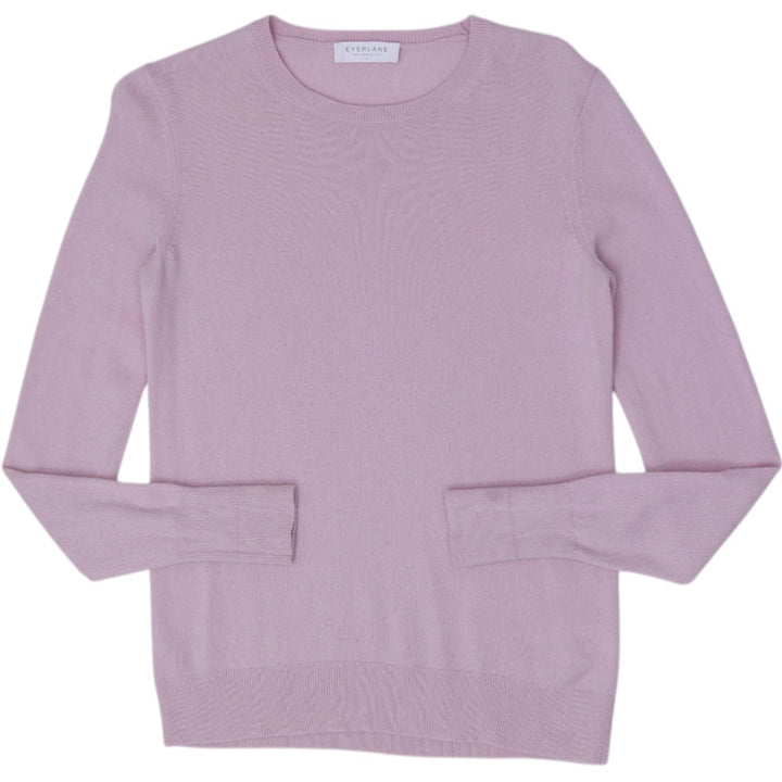 Ladies Everlane 100% Cashmere Classic Crew Neck Pullover Sweater Size M