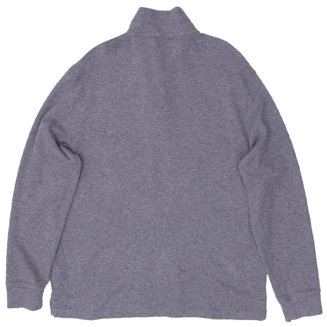 Mens Polo Ralph Lauren Estate Rib Quarter Zip Gray Sweater