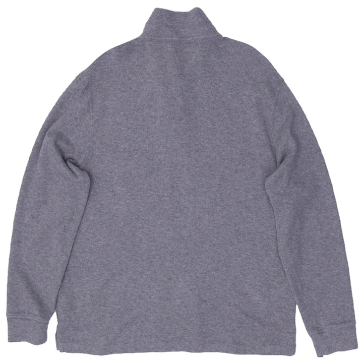 Mens Polo Ralph Lauren Estate Rib Quarter Zip Gray Sweater