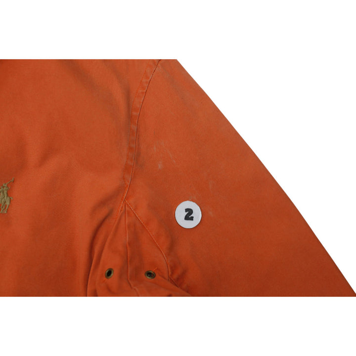 Vintage 90s Polo By Ralph Lauren Orange B Swing Harrington Jacket M | Migration_Jackets RL Collection - View | Fashion Rerun