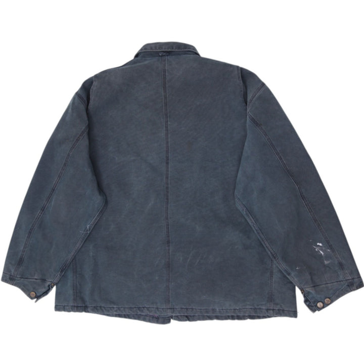 Vintage 90s Carhartt Petrol C02 Blanket Lined Canvas Chore Jacket Made in USA