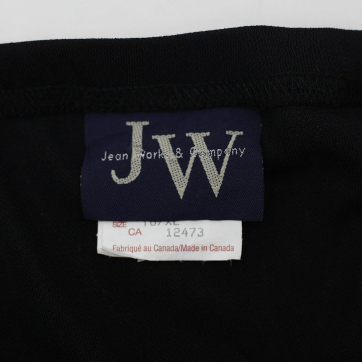 Y2K Ladies Jean Works & Co Black Halter Top XL