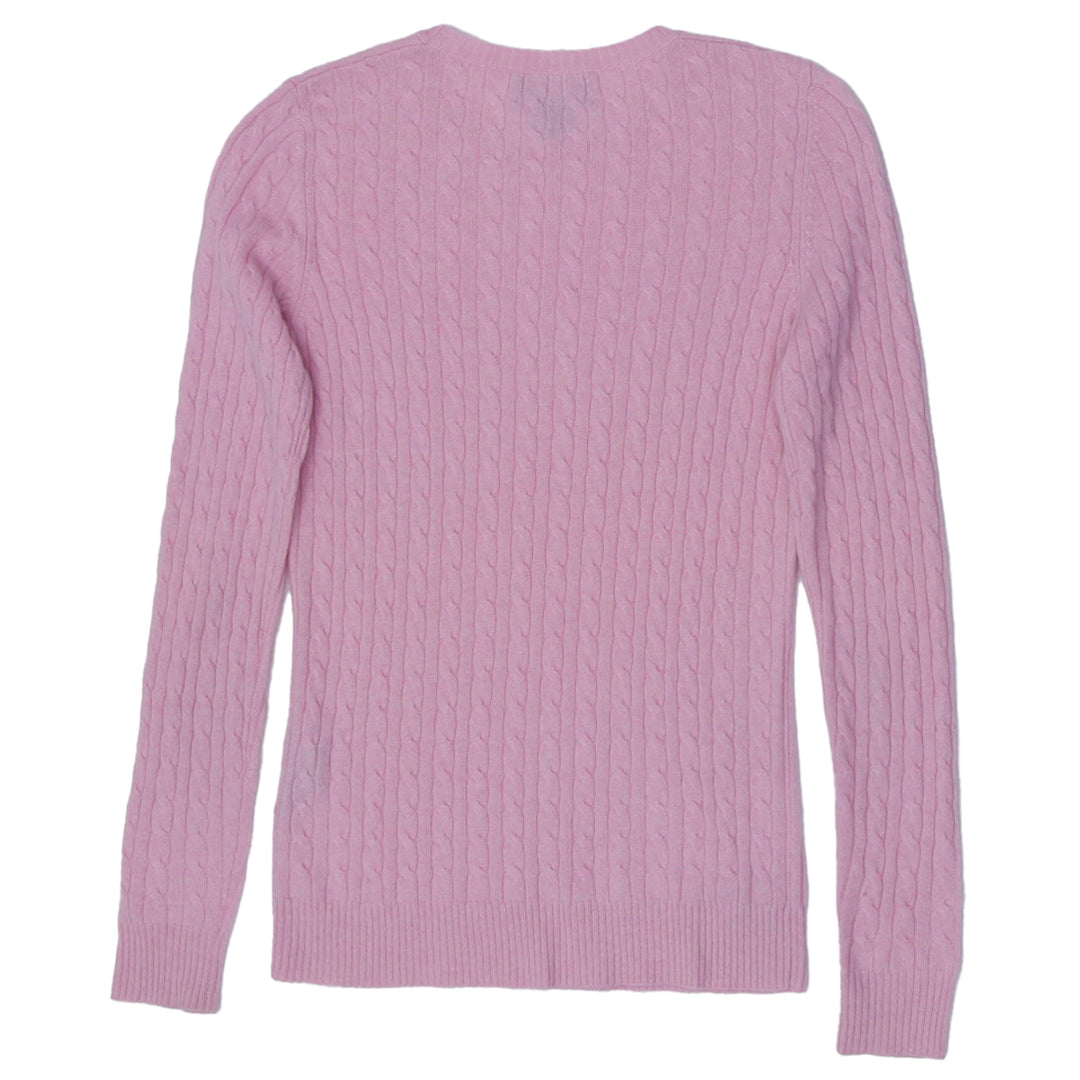 Ladies Sutton Studio 100% Cashmere Cable Knit Sweater