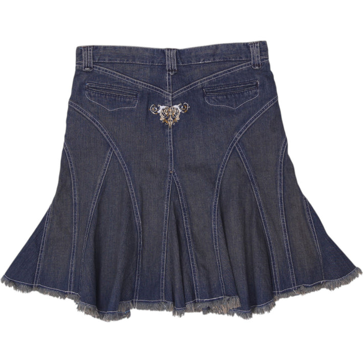Y2K Ladies Tissaia Paneled Flare Denim Skirt Size 42