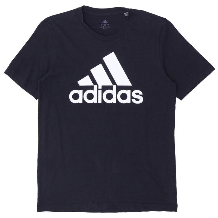 Mens Adidas Logo Black Crewneck T-Shirt