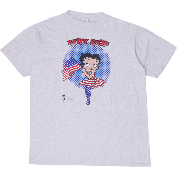 Vintage Mens College Ware Betty Boop Graphic T-Shirt Made in USA Size OS