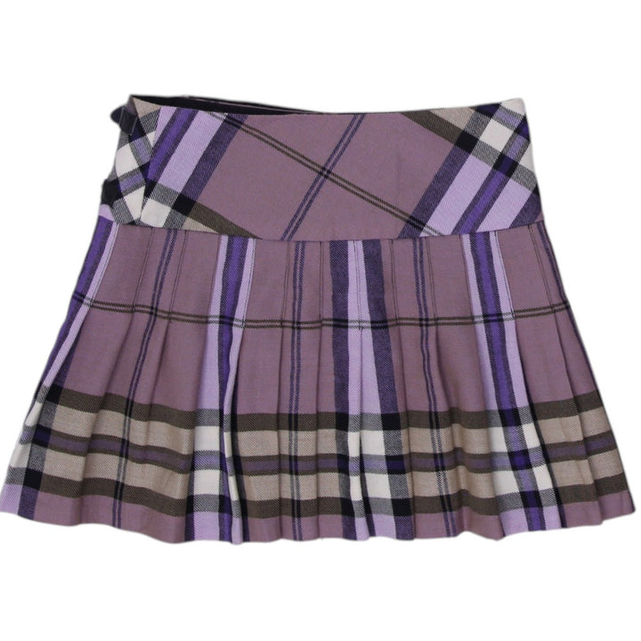 Y2K Ladies John Morrison Kilt Plaid Mini Skirt Size XS | Migration_Skirts - Side View | Fashion Rerun