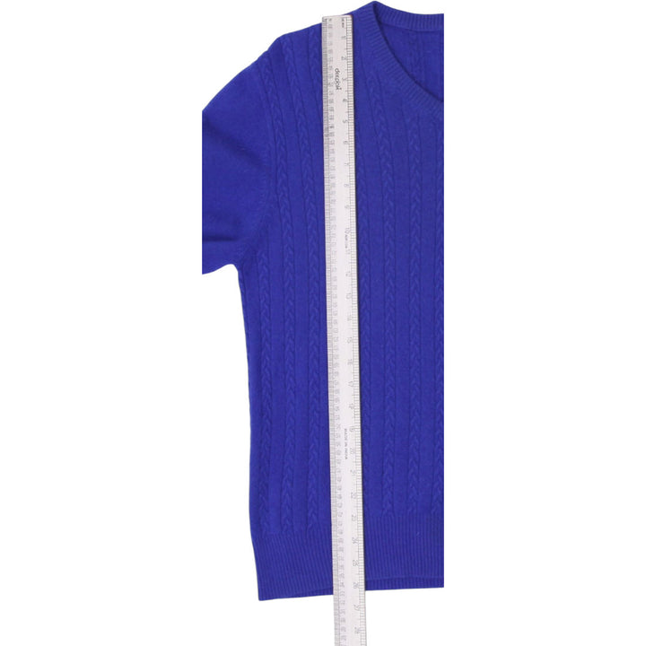Mens Navy Blue Cashmere V-Neck Knitwear Size M | Migration_Knitwear & Sweaters - View 7 | Fashion Rerun
