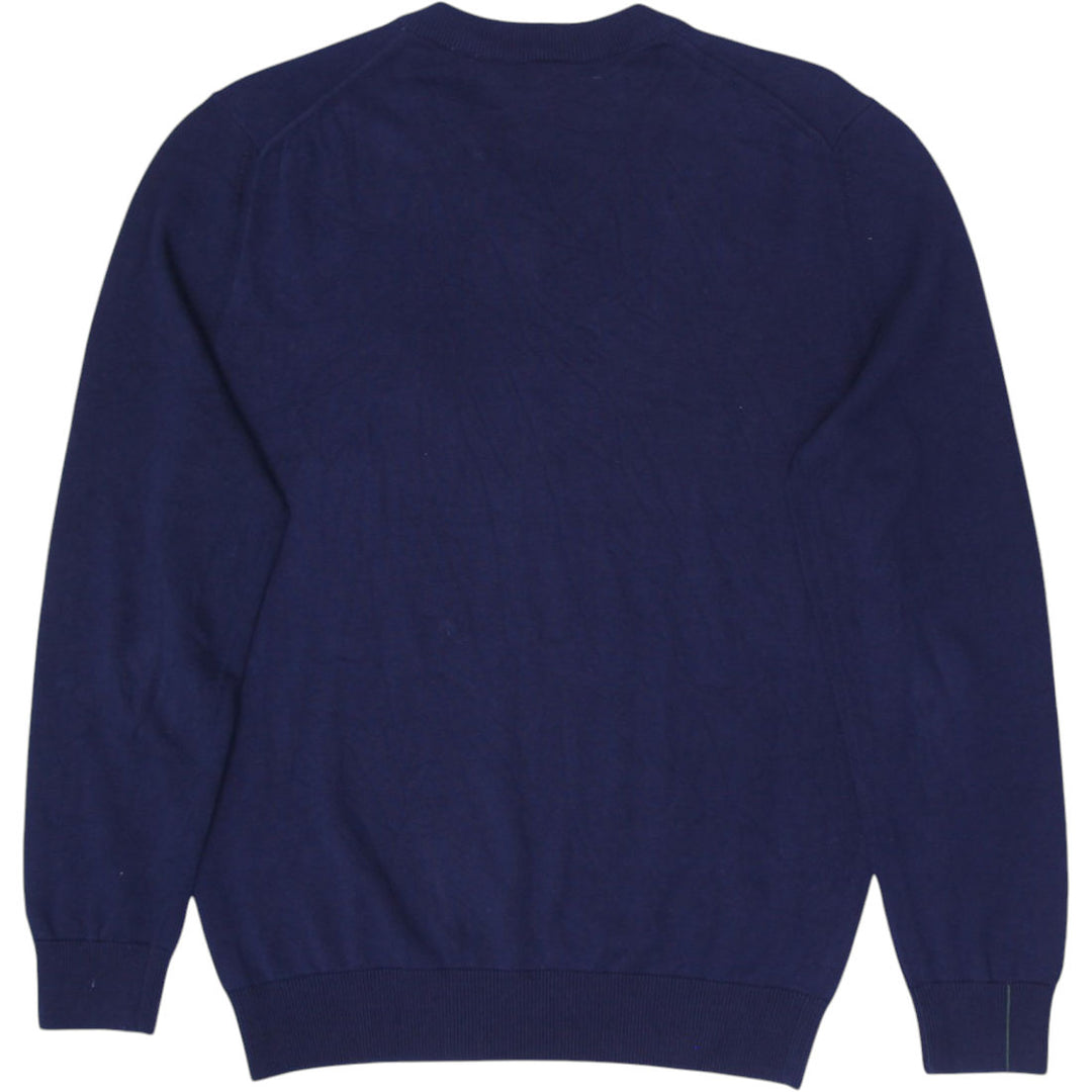 Mens Lacoste Regular Fit V-Neck navy Sweater