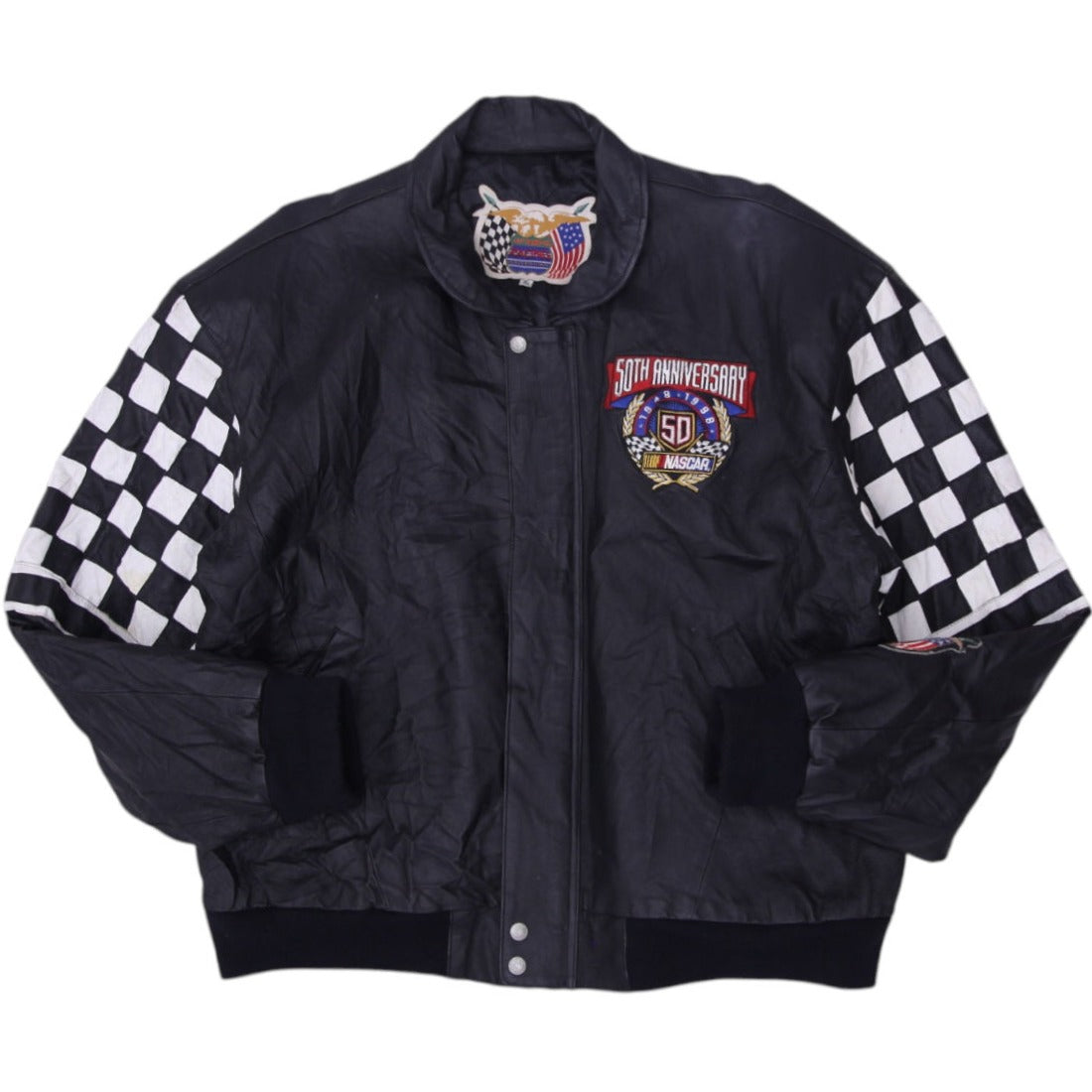 Shop Vintage Jeff Hamilton Racing Black Leather NASCAR 50th
