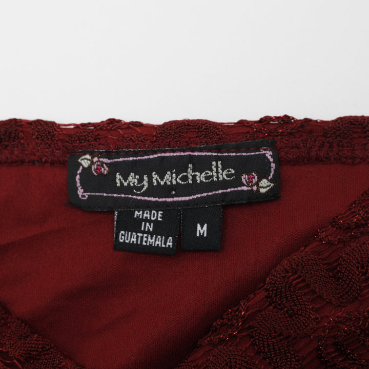 Y2K Ladies My Michelle Lace Camisole Strappy Top Size M | Migration_Y2K Tops - Back View | Fashion Rerun