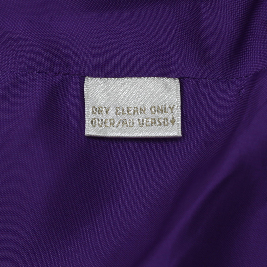 Y2K Ladies Dana Buchman 100% Silk Vest Top Vibrant Purple Tailored Sleeveless 10