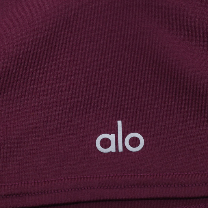 Ladies Alo Yoga Real Bra Tank Top Small Plum Maroon Burgundy Cropped