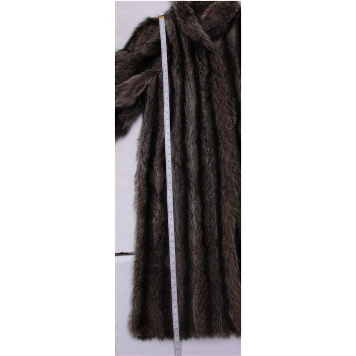 Exquisite Mid-Century Luxury Vintage Longline Striped Richard-Donald Long Fur Coat | Migration_Fur Antiques - | Fashion Rerun