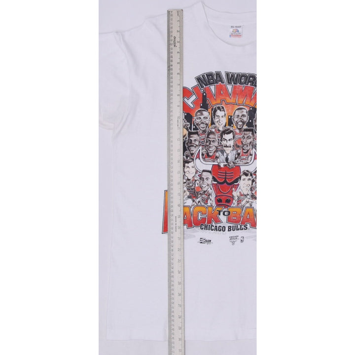 Vintage 1991/92 Chicago Bulls "Back to Back" NBA World Champions Caricature T-Shirt XL | Migration_T-Shirts - | Fashion Rerun