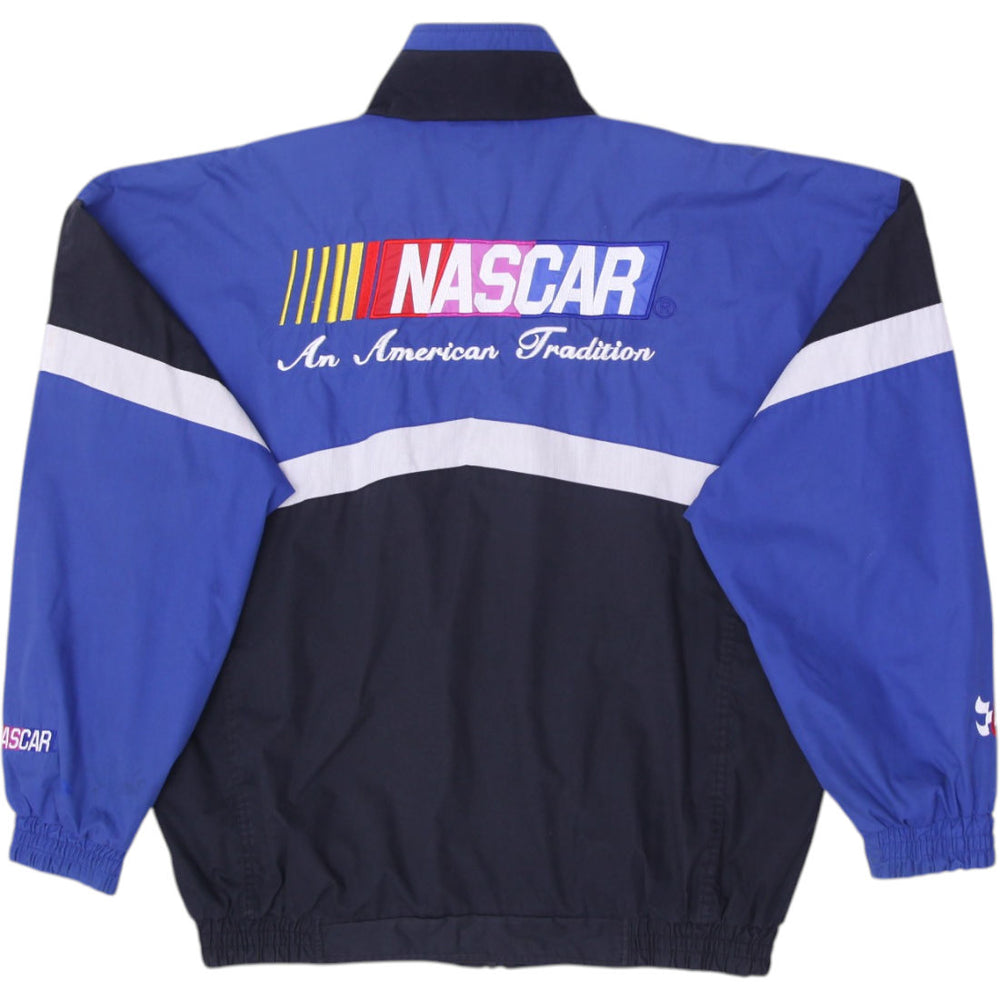Vintage Chase Authentics NASCAR Racing Zipper Button Lightweight Jacket L | Migration_Jackets - Side View | Fashion Rerun