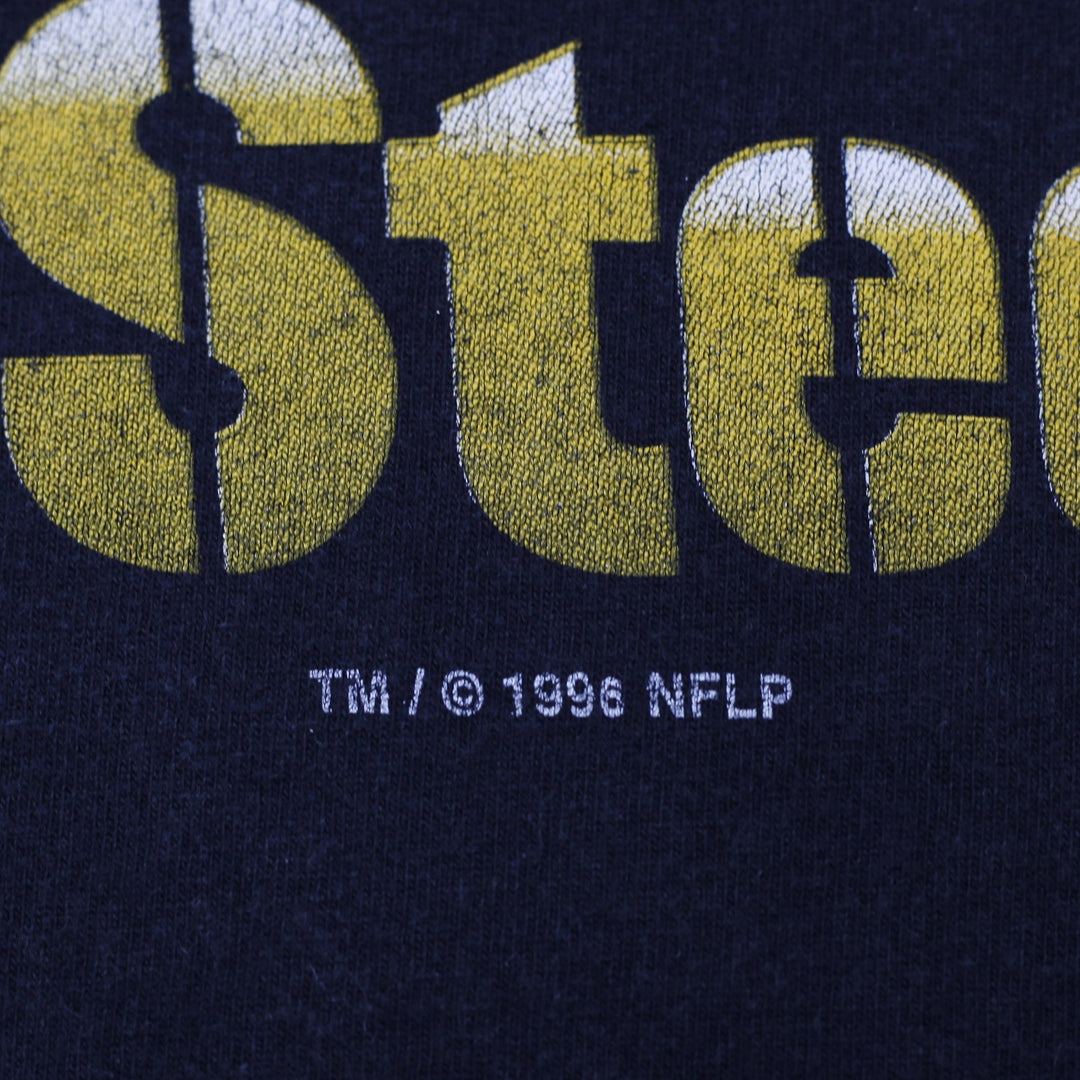 Vintage 90s Pittsburgh Steelers Super Bowl XXX AFC Champs T Shirt Medium Salem Sportswear USA Made