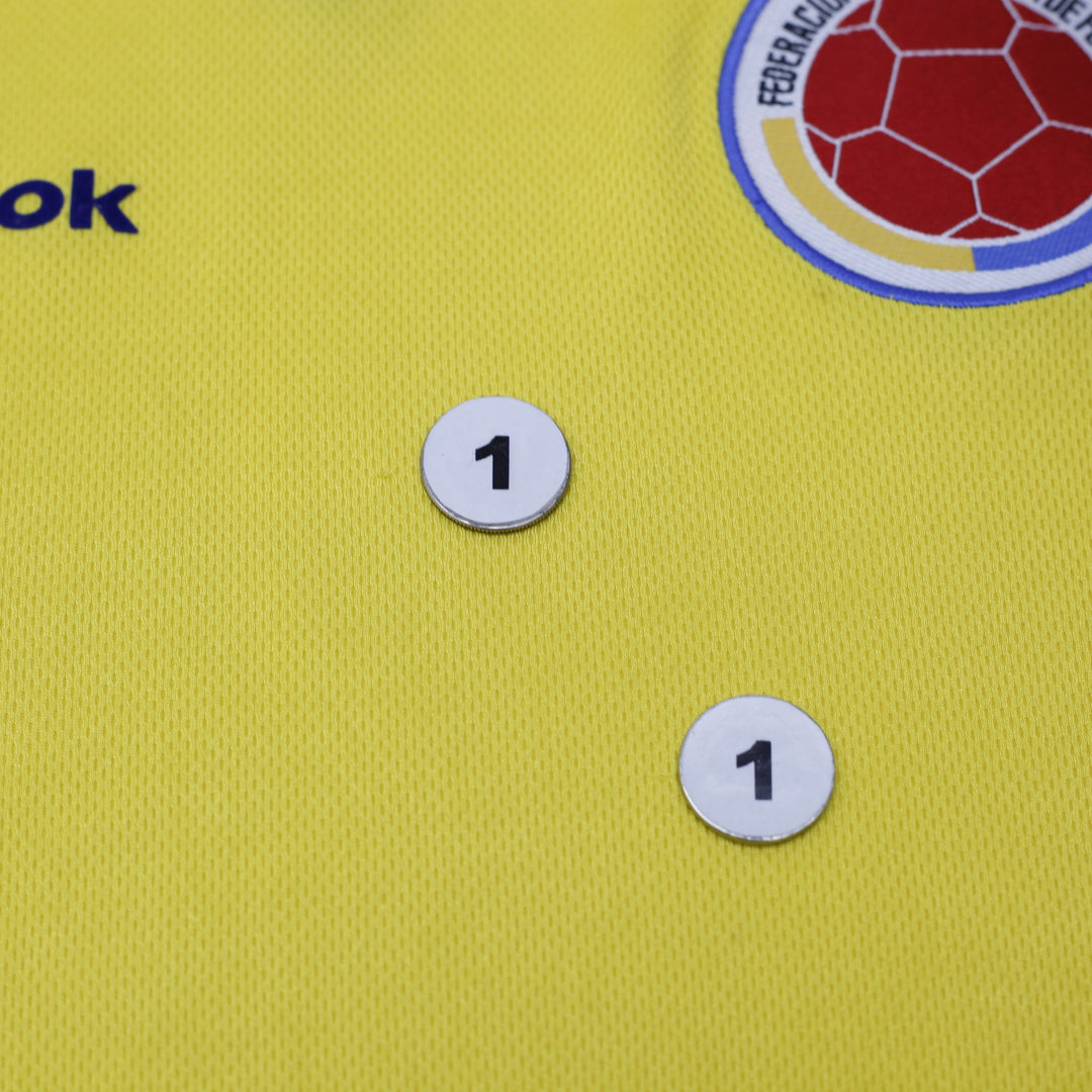 Vintage 1998 Reebok Colombia Home Football Shirt Jersey Size L
