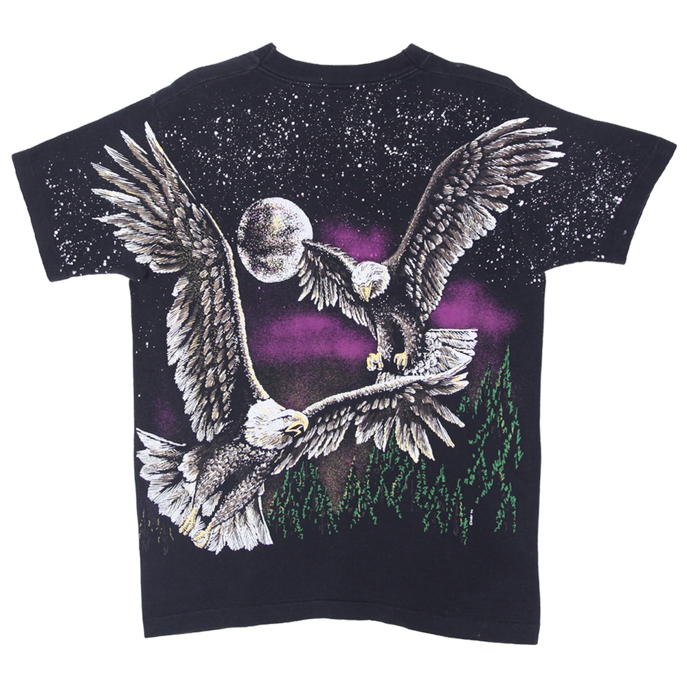 94 Vintage Eagles AOP T-Shirt Single Stitch M - Fashion Rerun Vintage Migration_T-Shirt