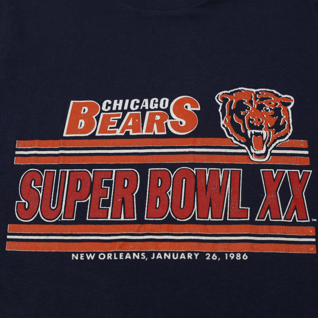 Vintage 1986 Signal Chicago Bears Super Bowl XX T Shirt Size S