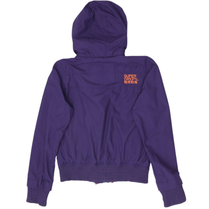 Ladies Superdry Windbomber Ripstop Hooded Bomber Jacket Size L