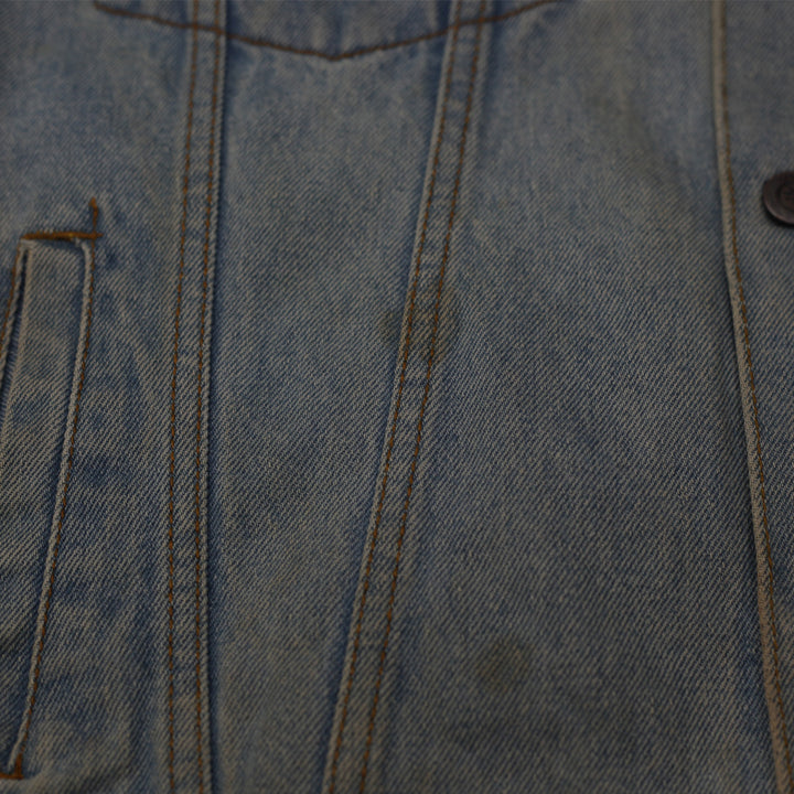 Vintage Hard Rock Café Madrid Embroidered Denim Jacket - Fashion Rerun Vintage Migration_Jacket