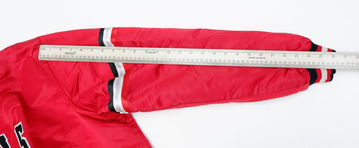 Vintage 80s Starter NBA CHICAGO BULLS Nylon Button-Down XL Jacket