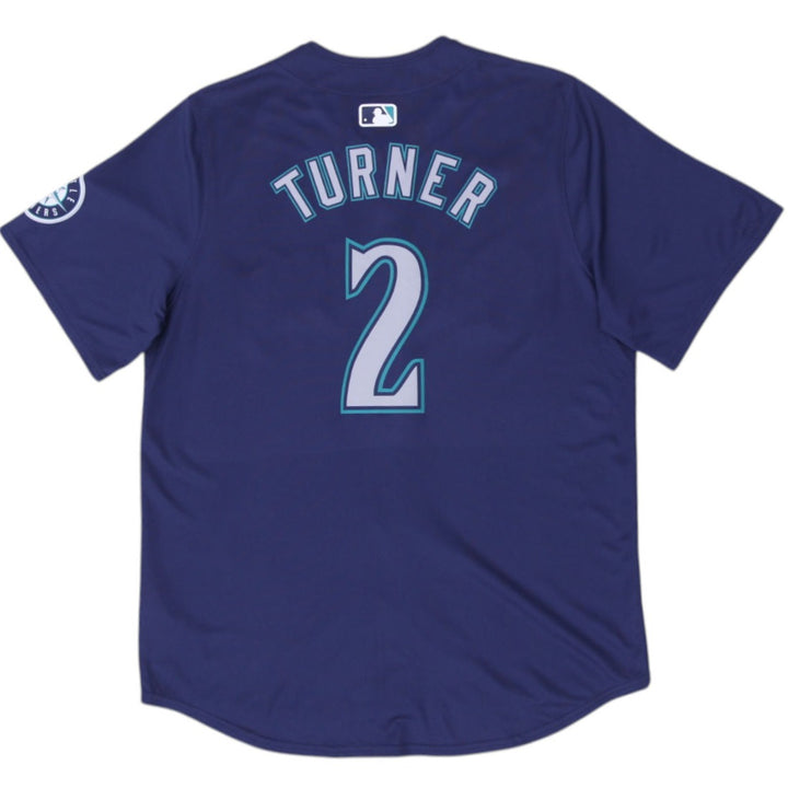 Mens Nike Navy Seattle Mariners Road Limited Jersey L