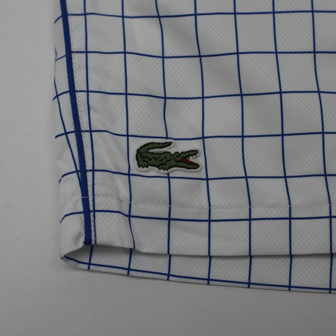 Mens Lacoste Grid Print Swim Shorts Size 4