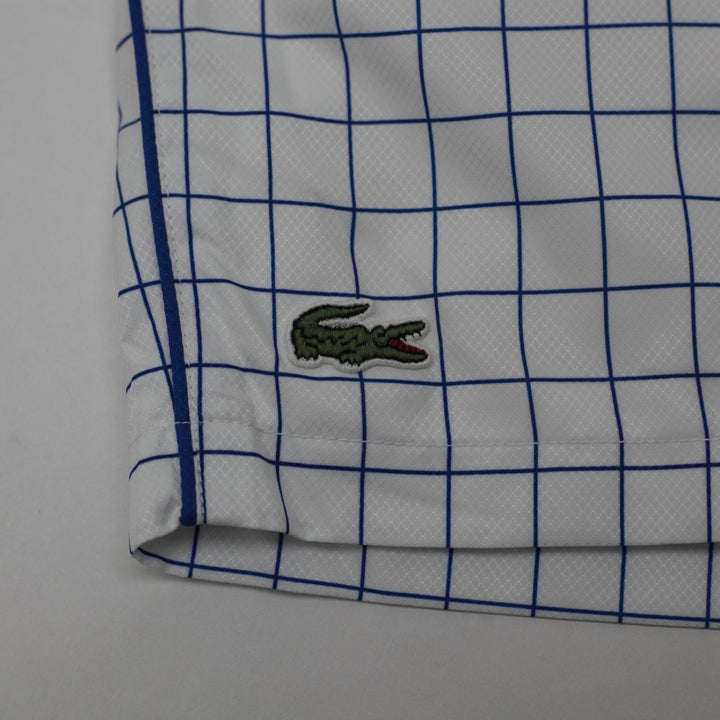 Mens Lacoste Grid Print Swim Shorts Size 4