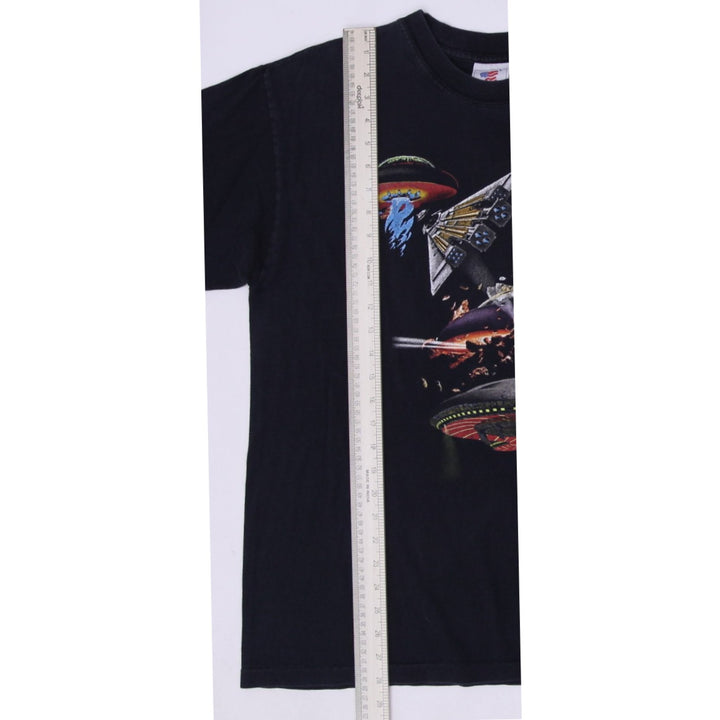 Vintage 90s Boston World Tour Graphic Spaceships T-Shirt | Migration_T-Shirts - View 6 | Fashion Rerun