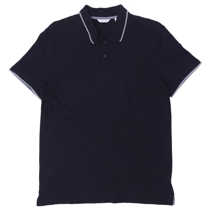 Mens Calvin Klein Black Polo T-Shirt