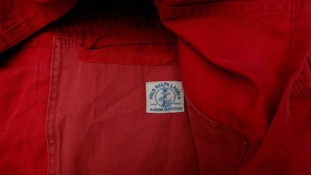 Vintage Polo Ralph Lauren Jacket USRL Naval Station Marine Navy Military Utility