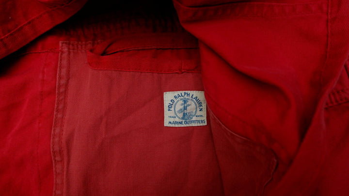 Vintage Polo Ralph Lauren Jacket USRL Naval Station Marine Navy Military Utility