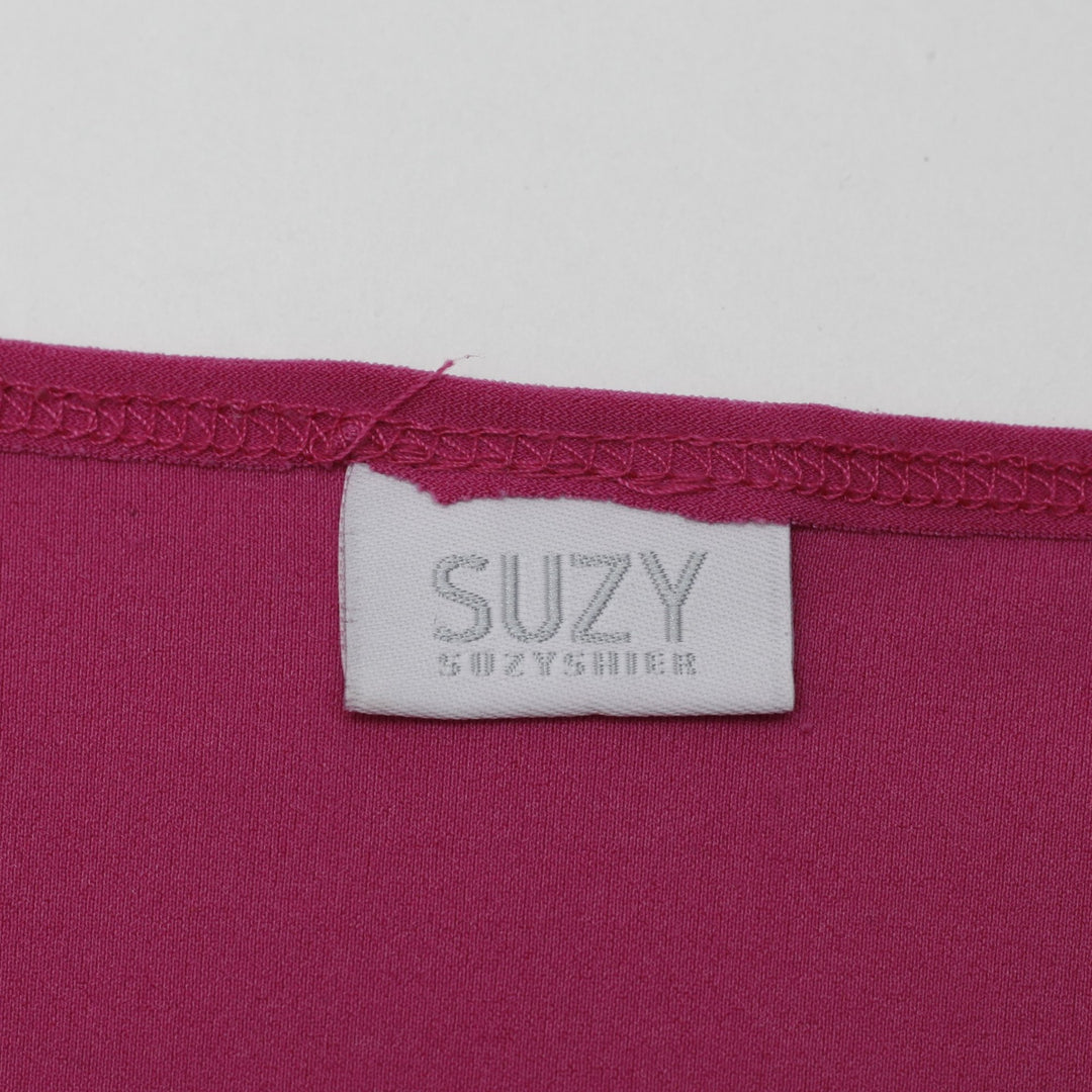Y2K Ladies Suzy Magenta Asymmetrical Bell Sleeve Top Fairycore Tunic