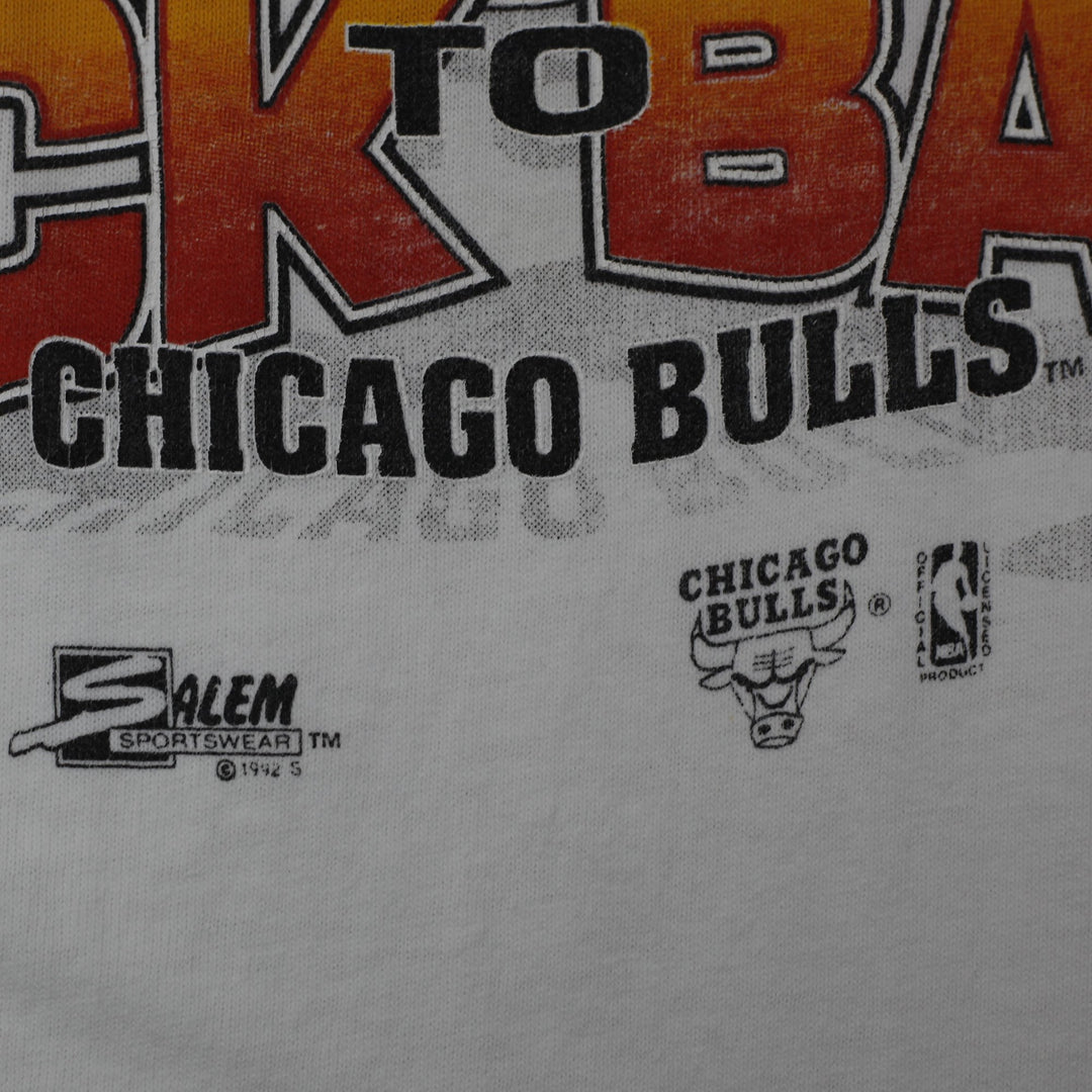Vintage 1991/92 Chicago Bulls "Back to Back" NBA World Champions Caricature T-Shirt XL | Migration_T-Shirts - | Fashion Rerun