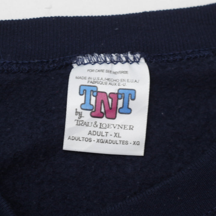 Vintage TNT University Of Illinois Crewneck Sweatshirt Navy Blue Size XL Made In USA - Fashion Rerun Vintage Migration_Sweaters