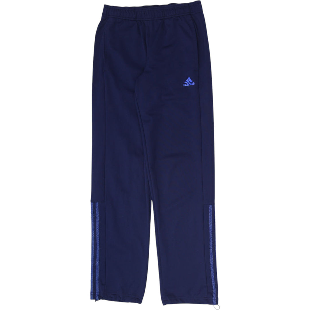 Ladies Adidas Track Pants Navy Three Stripe Size S